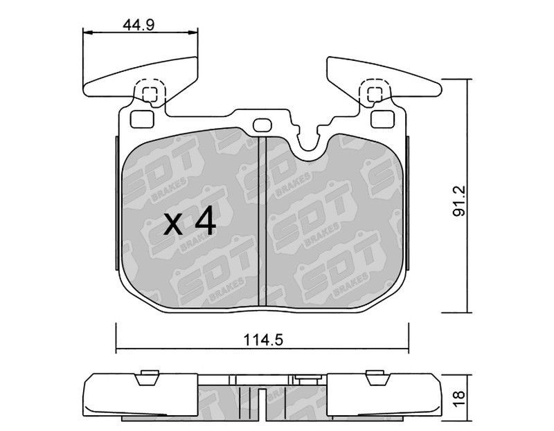 Pastillas de freno SDT FDHP 1050 2118600