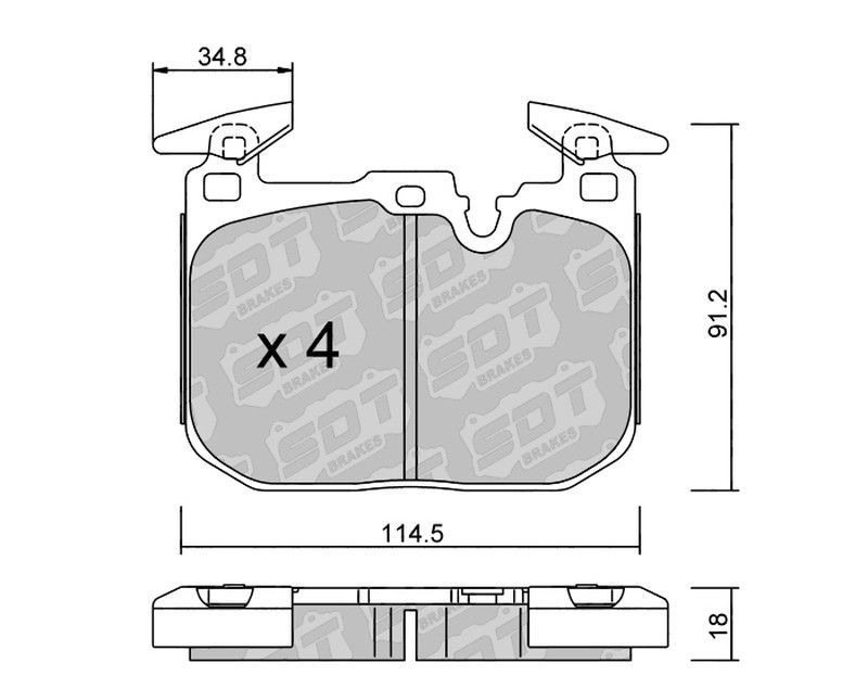 Pastillas de freno SDT FDHP 1050 2118601