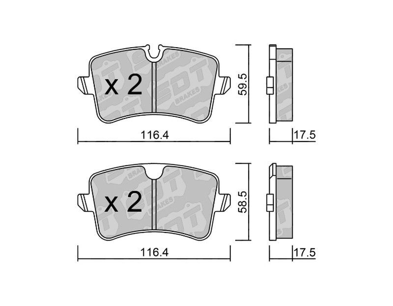 Pastillas de freno SDT FDHP 1050 2119300