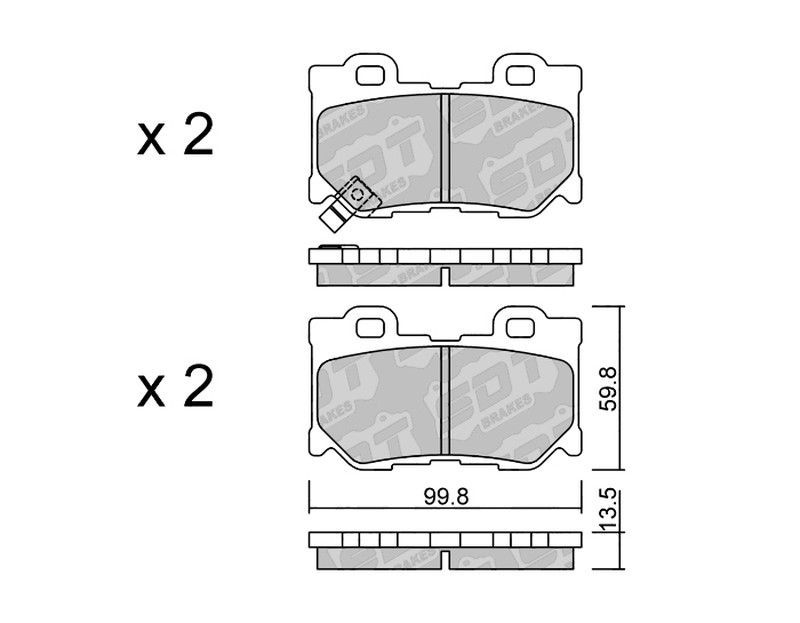 Pastillas de freno SDT FDHP 1050 2119600