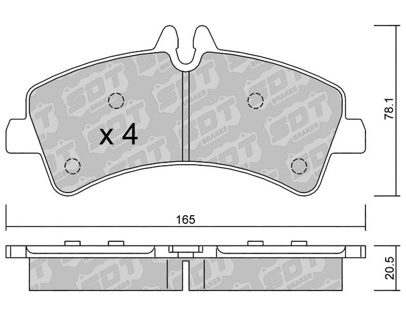Pastillas de freno SDT FDHP 1050 2122300