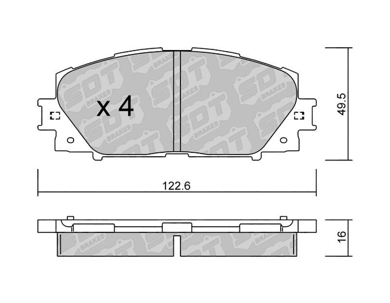 Pastillas de freno SDT FDHP 1050 2126101