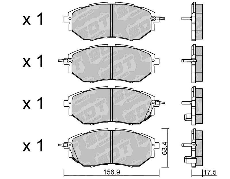 Pastillas de freno SDT FDHP 1050 2126600