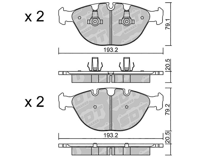 Pastillas de freno SDT FDHP 1050 2127600