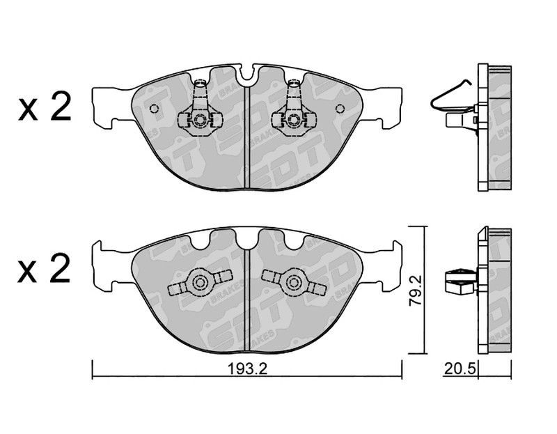 Pastillas de freno SDT FDHP 1050 2127700