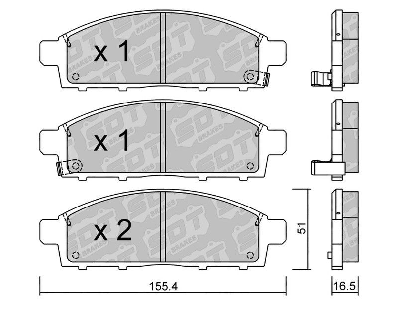 Pastillas de freno SDT FDHP 1050 2129300