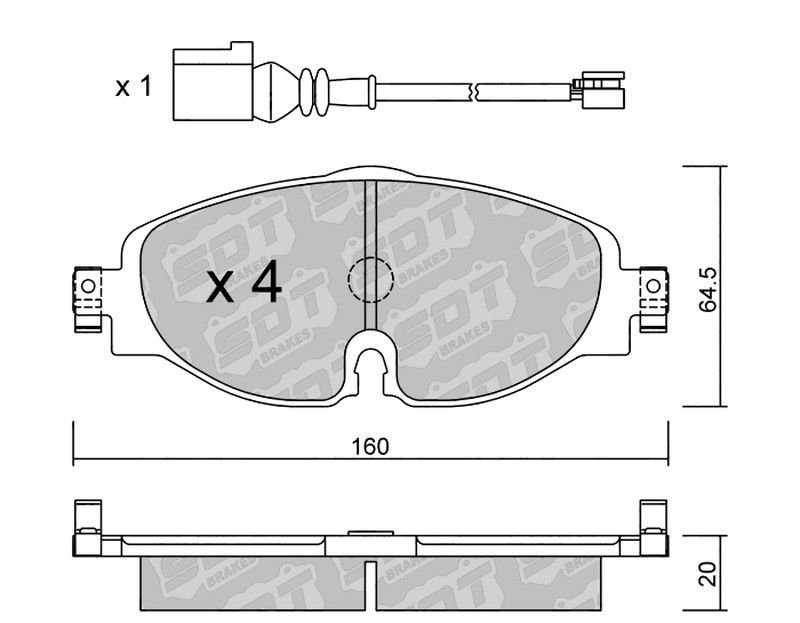 Pastillas de freno SDT FDHP 1050 2132200