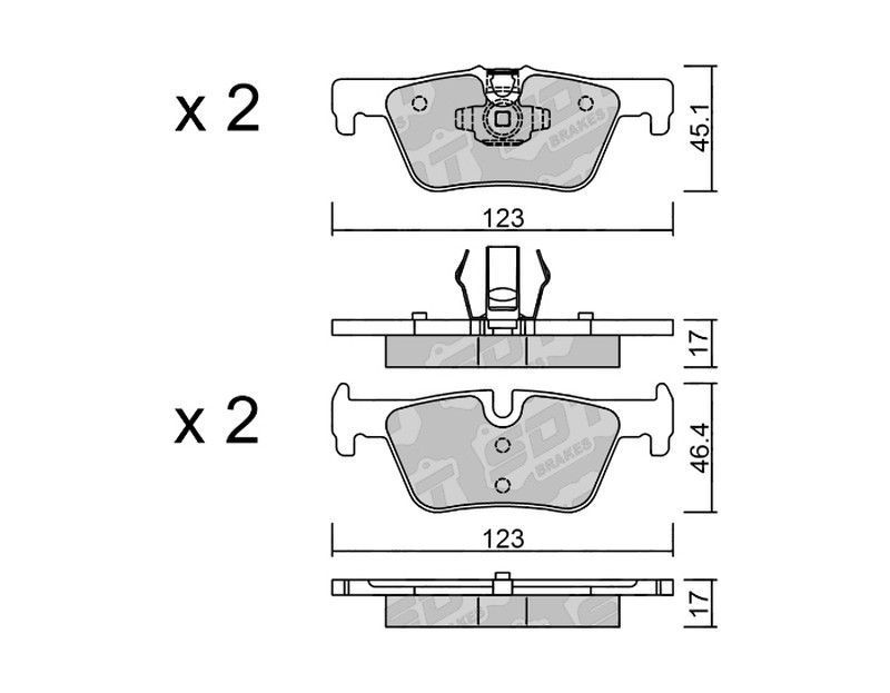 Pastillas de freno SDT FDHP 1050 2133200