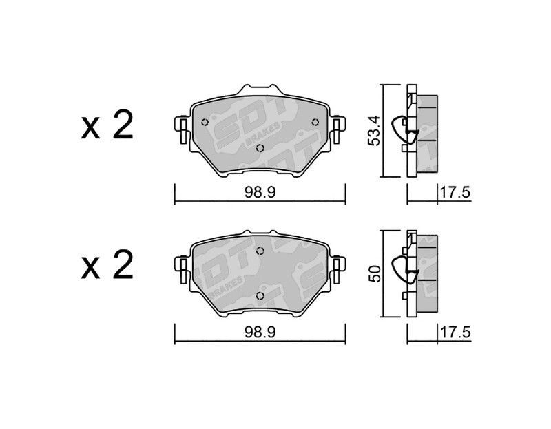 Pastillas de freno SDT FDHP 1050 2136000