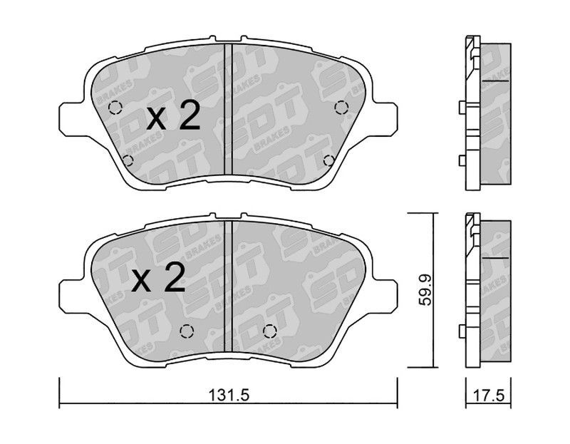 Pastillas de freno SDT FDHP 1050 2136800