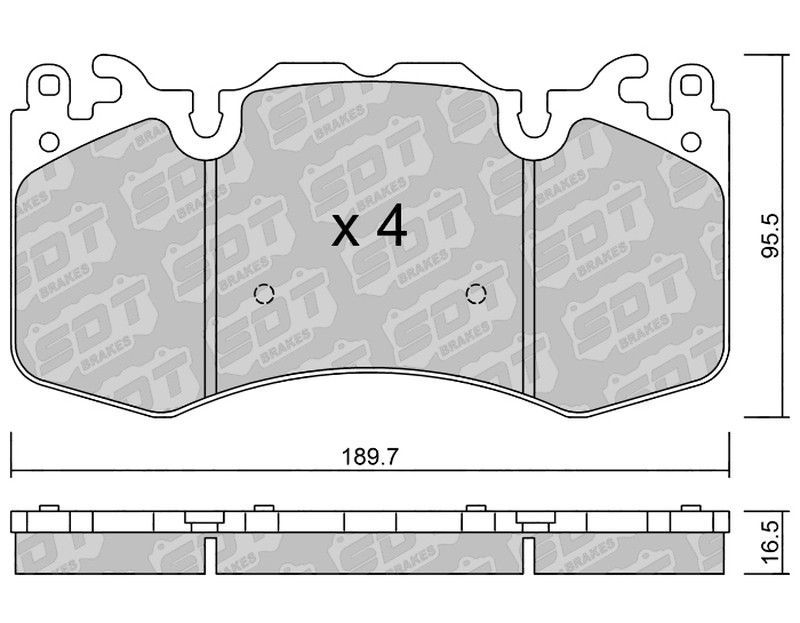 Pastillas de freno SDT FDHP 1050 2138200