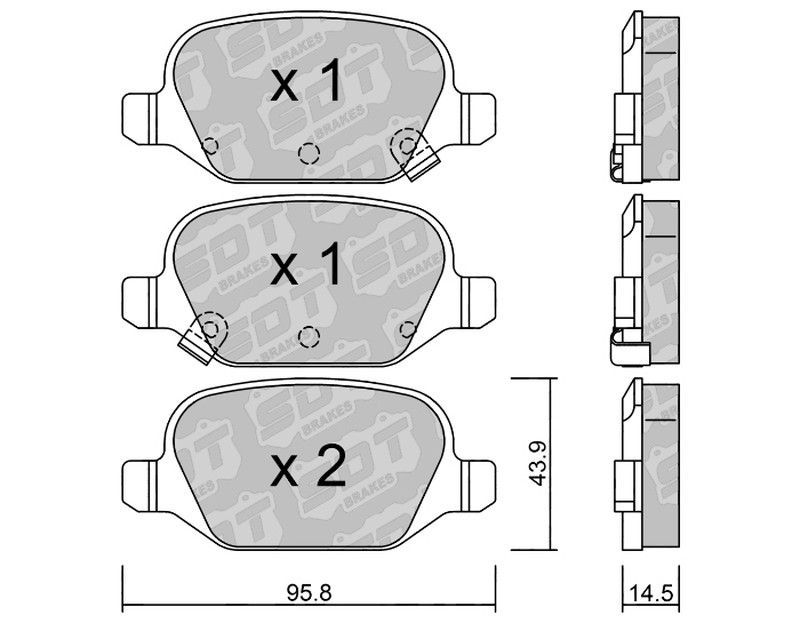 Pastillas de freno SDT FDHP 1050 2141905