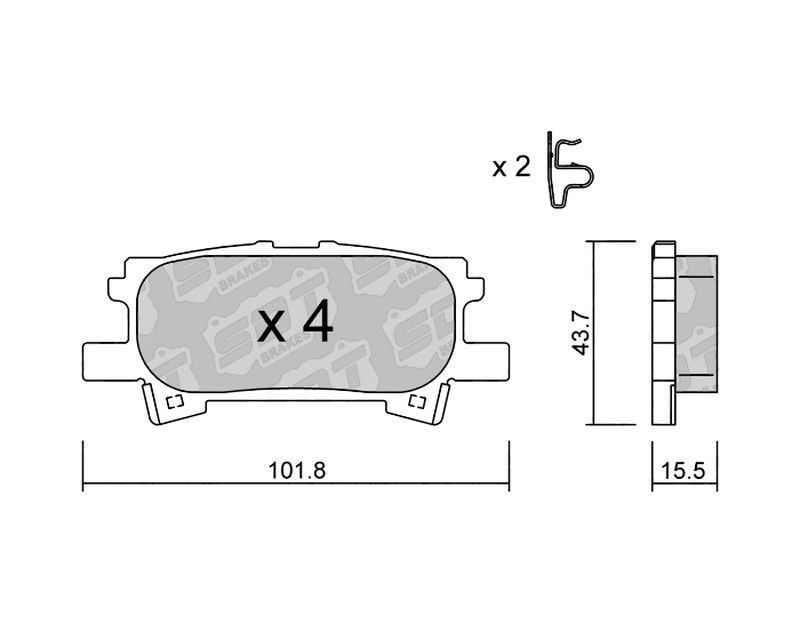 Pastillas de freno SDT FDHP 1050 2147400