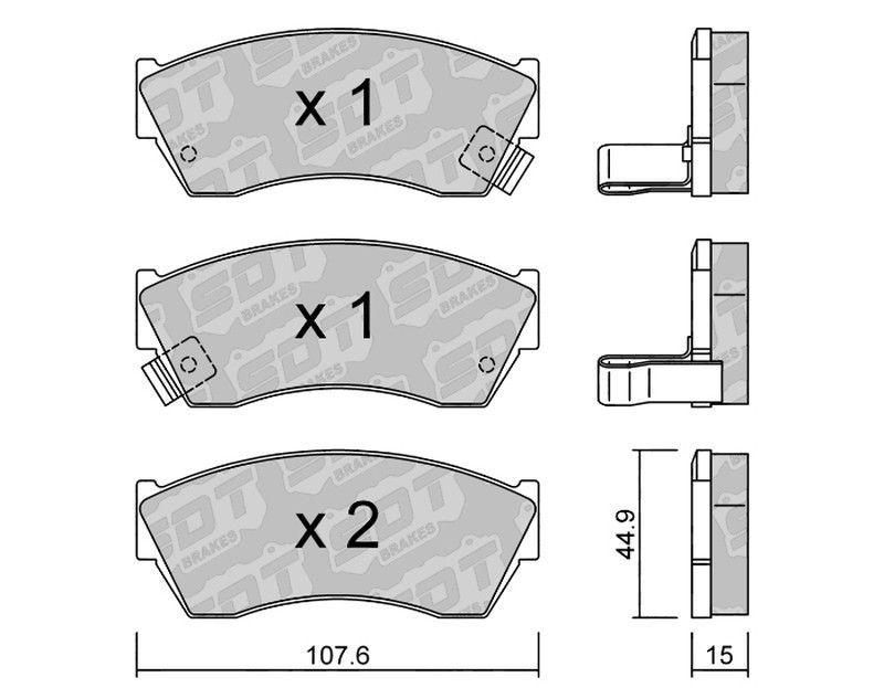 Pastillas de freno SDT FDHP 1050 2149001