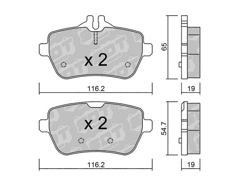 Pastillas de freno SDT FDHP 1050 2151100