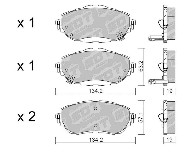 Pastillas de freno SDT FDHP 1050 2152700