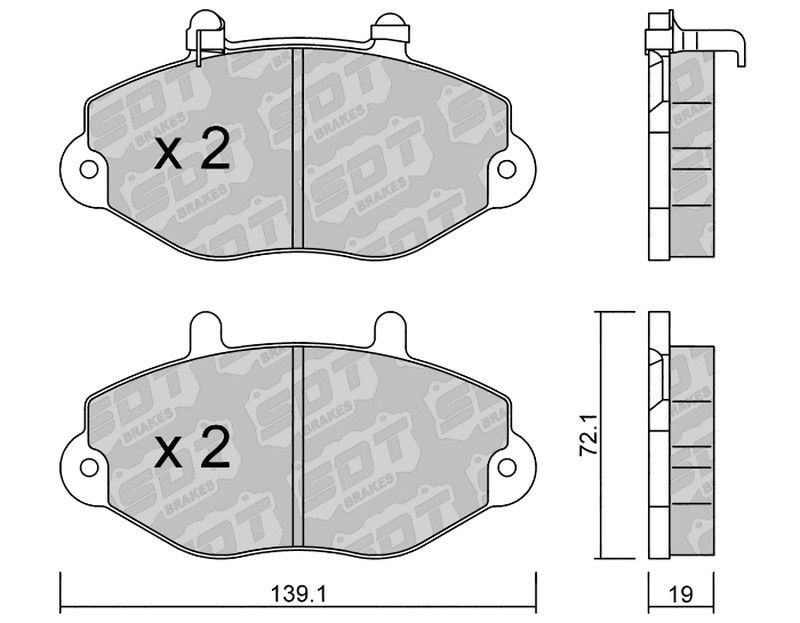Pastillas de freno SDT FDHP 1050 2154801