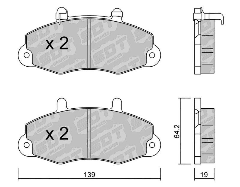 Pastillas de freno SDT FDHP 1050 2156301