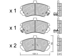 Pastillas de freno SDT FDHP 1050 2161900