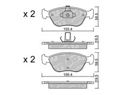 Pastillas de freno SDT FDHP 1050 2162000