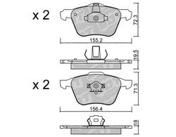 Pastillas de freno SDT FDHP 1050 2162100