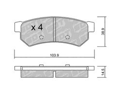 Pastillas de freno SDT FDHP 1050 2162400