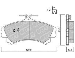 Pastillas de freno SDT FDHP 1050 2163501