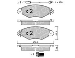 Pastillas de freno SDT FDHP 1050 2163701