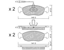 Pastillas de freno SDT FDHP 1050 2163900
