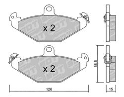 Pastillas de freno SDT FDHP 1050 2164500
