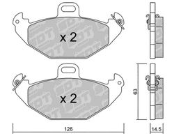 Pastillas de freno SDT FDHP 1050 2164501