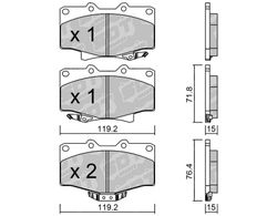Pastillas de freno SDT FDHP 1050 2166802