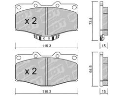 Pastillas de freno SDT FDHP 1050 2166803