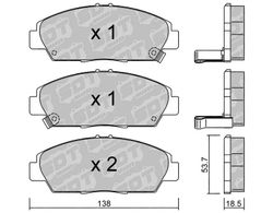 Pastillas de freno SDT FDHP 1050 2167000