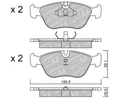 Pastillas de freno SDT FDHP 1050 2167400