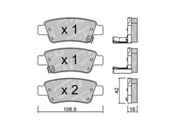 Pastillas de freno SDT FDHP 1050 2168100