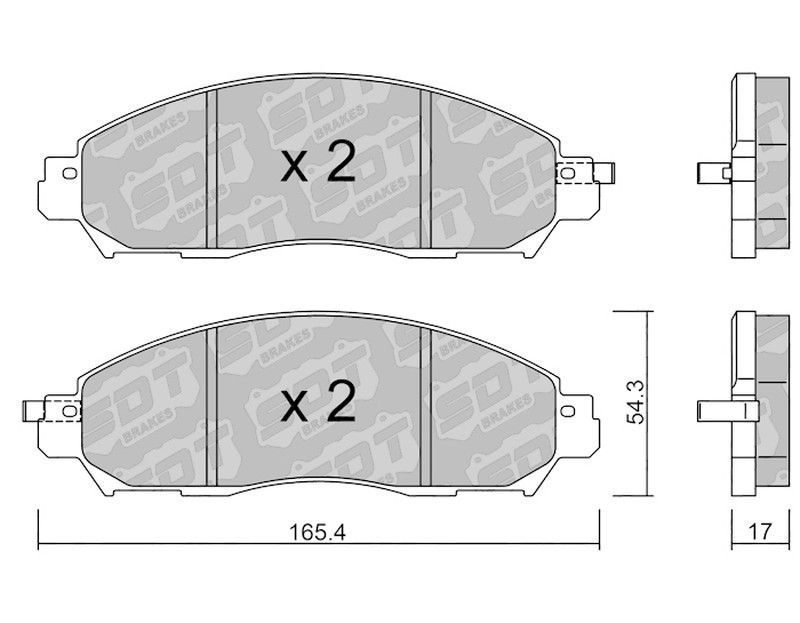Pastillas de freno SDT FDHP 1050 2169500