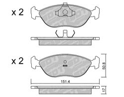 Pastillas de freno SDT FDHP 1050 2170800