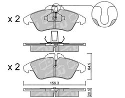 Pastillas de freno SDT FDHP 1050 2171100