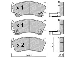 Pastillas de freno SDT FDHP 1050 2171202