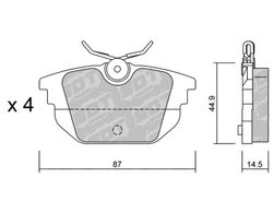 Pastillas de freno SDT FDHP 1050 2171500