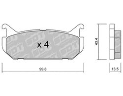 Pastillas de freno SDT FDHP 1050 2171600