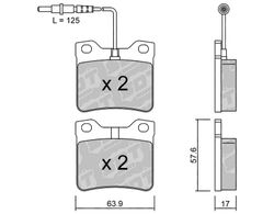 Pastillas de freno SDT FDHP 1050 2172700