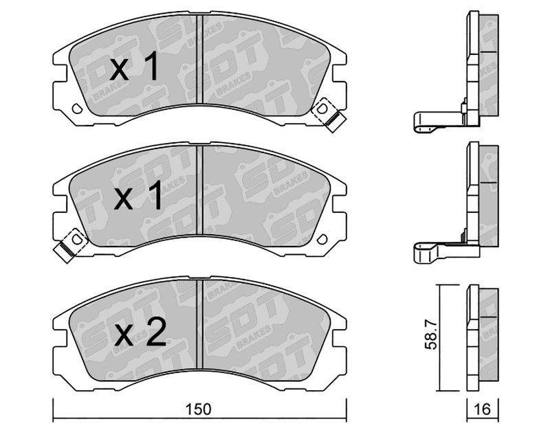 Pastillas de freno SDT FDHP 1050 2173100