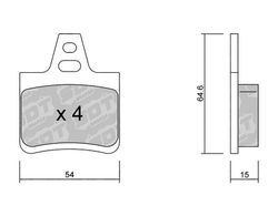 Pastillas de freno SDT FDHP 1050 2173300