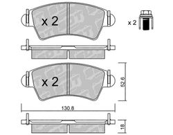 Pastillas de freno SDT FDHP 1050 2174000