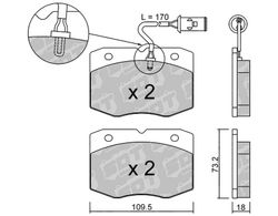 Pastillas de freno SDT FDHP 1050 2175000