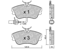 Pastillas de freno SDT FDHP 1050 2175200