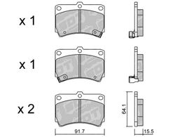 Pastillas de freno SDT FDHP 1050 2175500