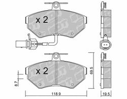 Pastillas de freno SDT FDHP 1050 2175702
